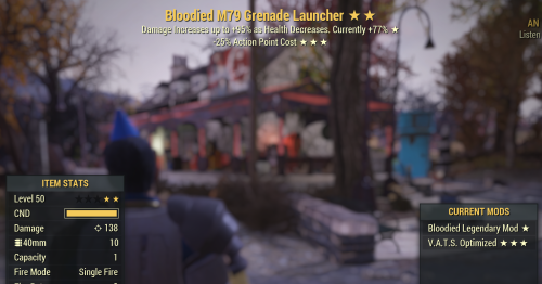 B 25 grenade launcher