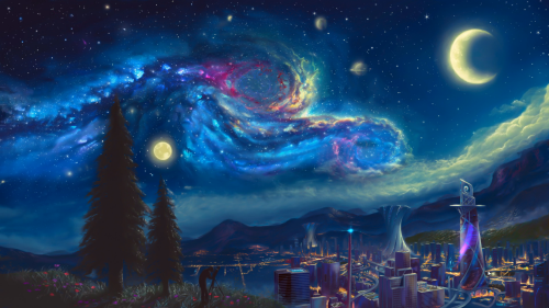 流动星空