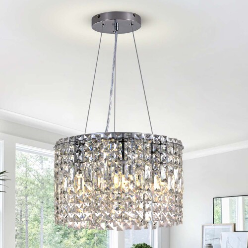 Chrome Crystal Chandelier (1)