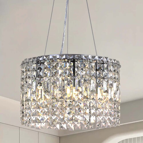 Chrome Crystal Chandelier (10)